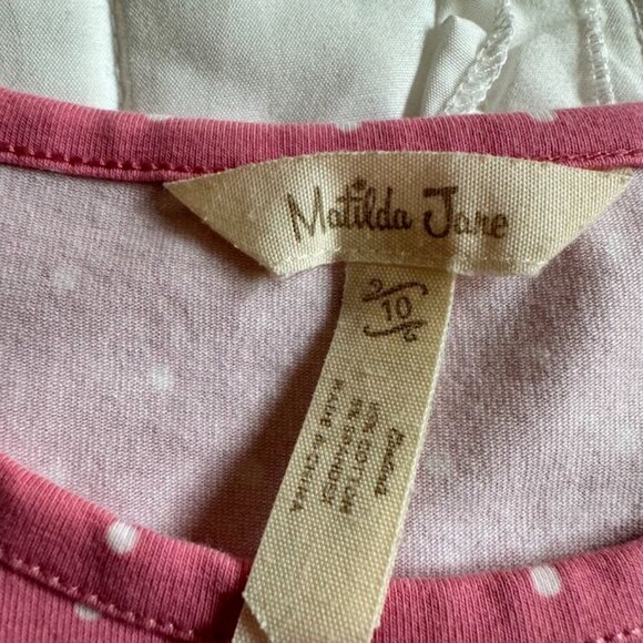 Matilda Jane Clothing Girls Size 10 EUC Love You Dots - Picture 2 of 3
